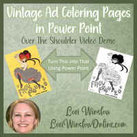 Vintage Ad Coloring Pages in Power Point