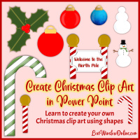 Create Christmas Clip Art in Power Point