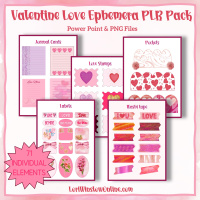 Valentine Love Ephemera PLR Pack