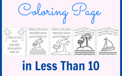 How to Make Coloring Pages in Less than 10 Minutes