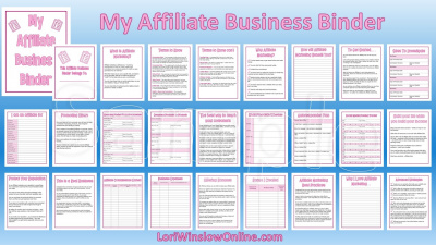 My Affiliate Business Binder