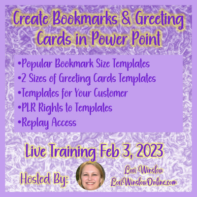 Create Bookmarks & Greeting Cards in Power Point
